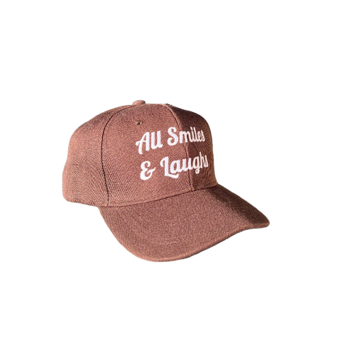 Brown & White Snapback Hat